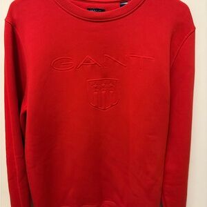GANT Big LOGO Sweatshirt Pullover Men Size M Crew Neck Big Logo